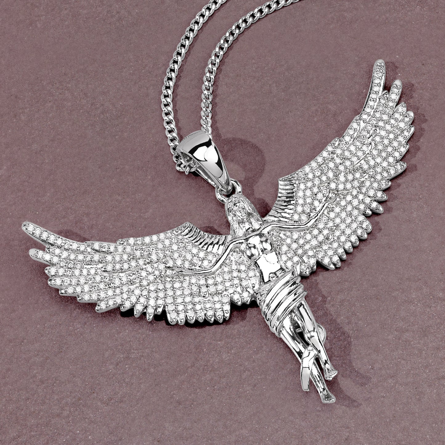 Soaring Angel Wings Pendant