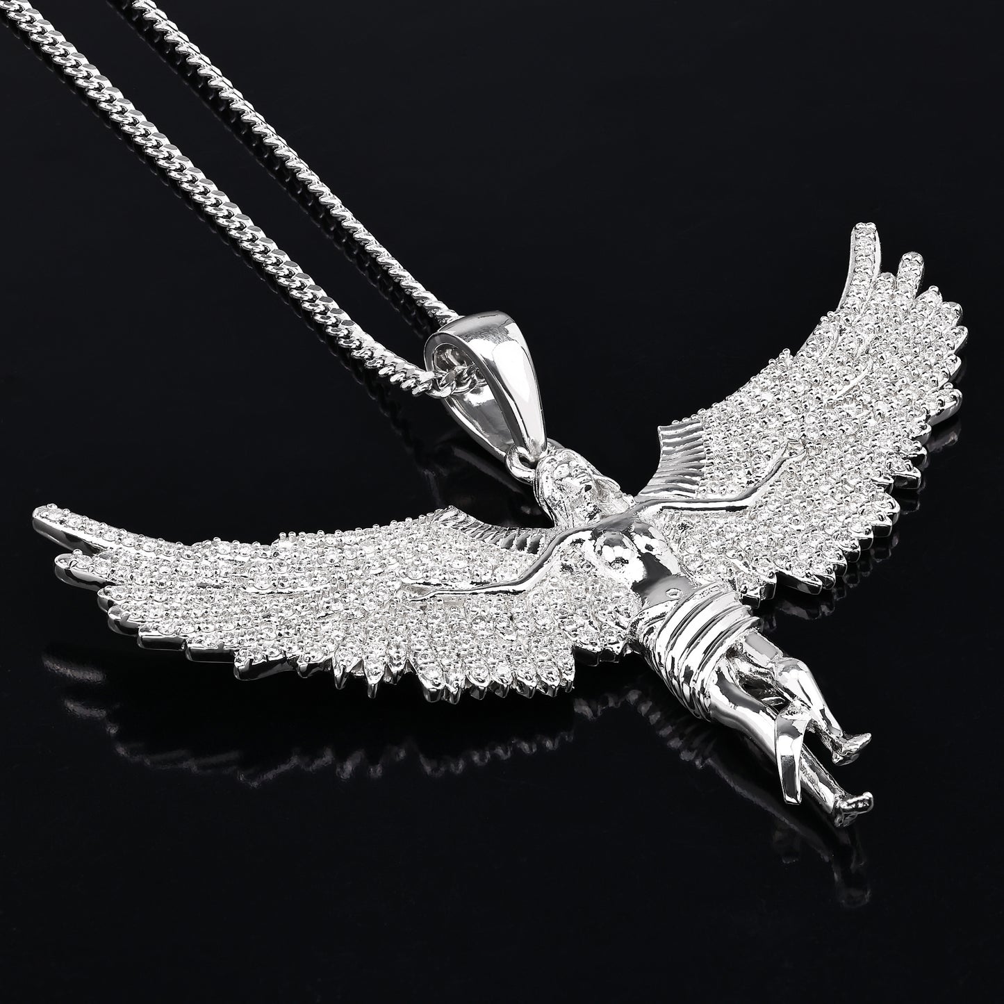 Soaring Angel Wings Pendant