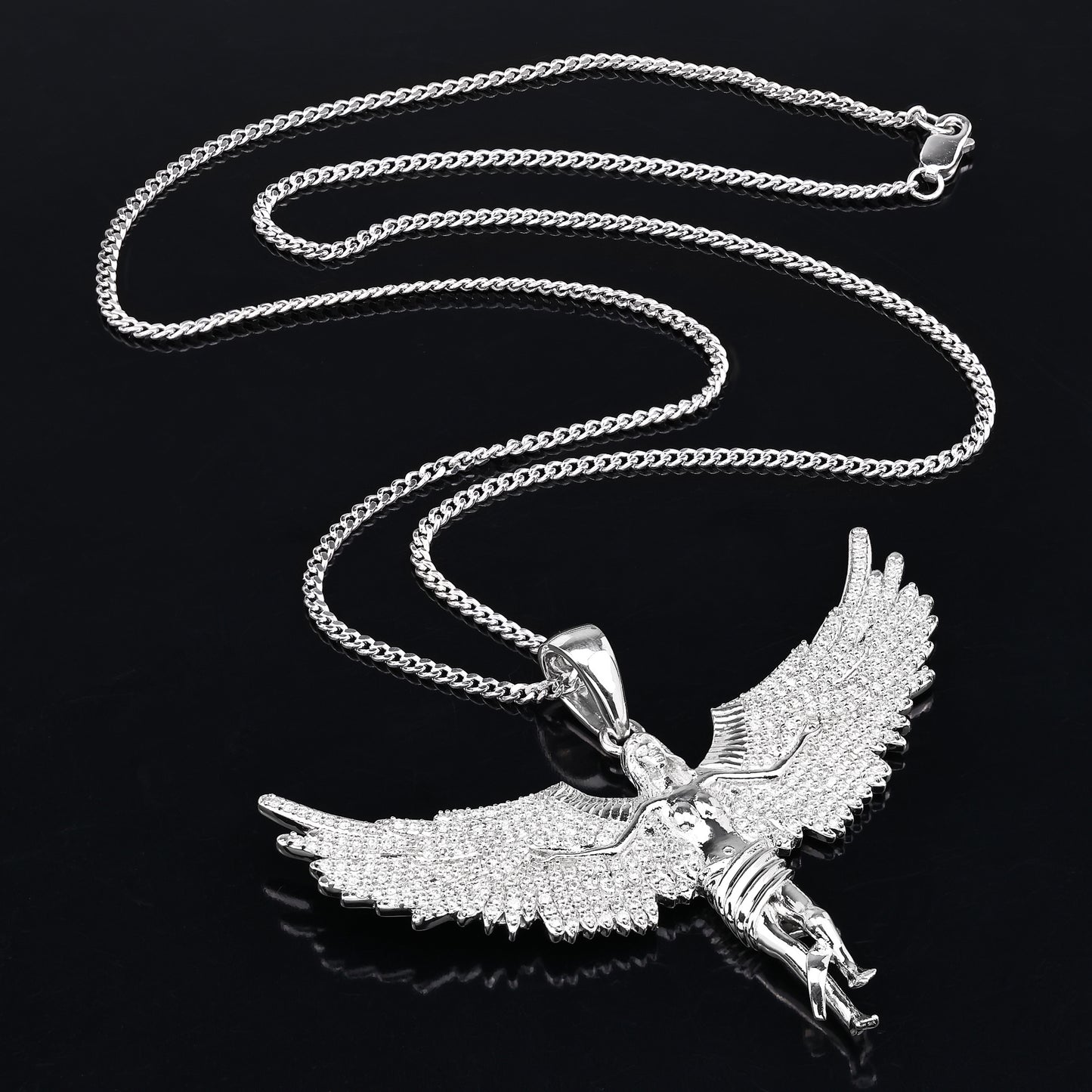 Soaring Angel Wings Pendant