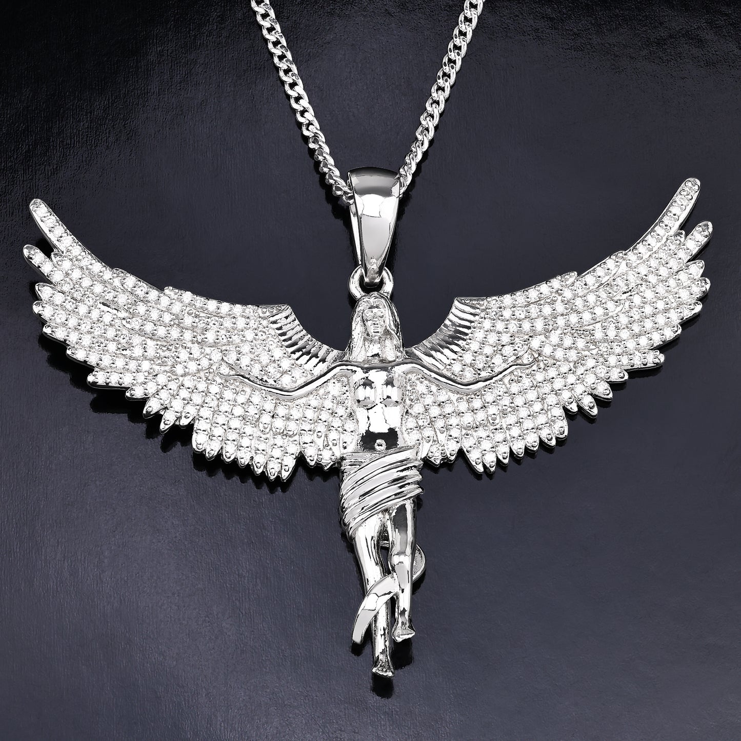 Soaring Angel Wings Pendant