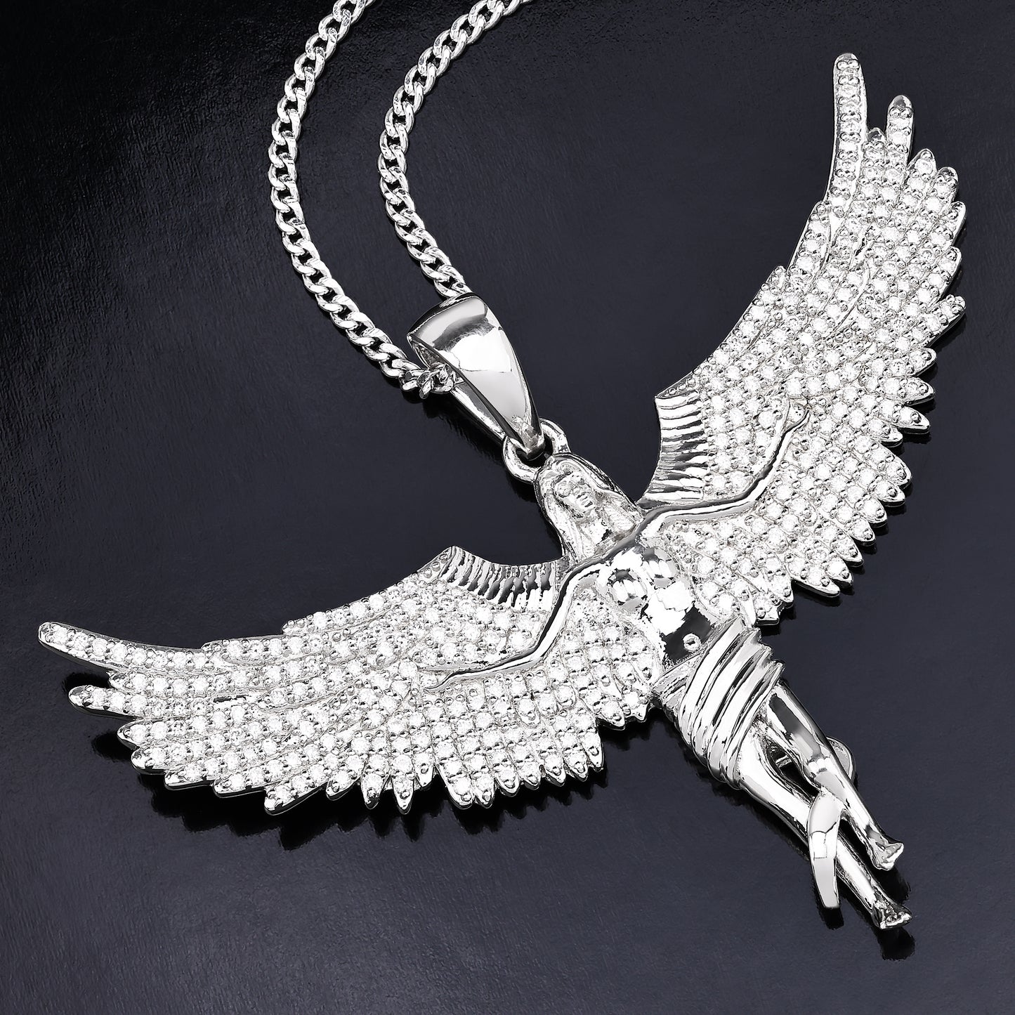Soaring Angel Wings Pendant