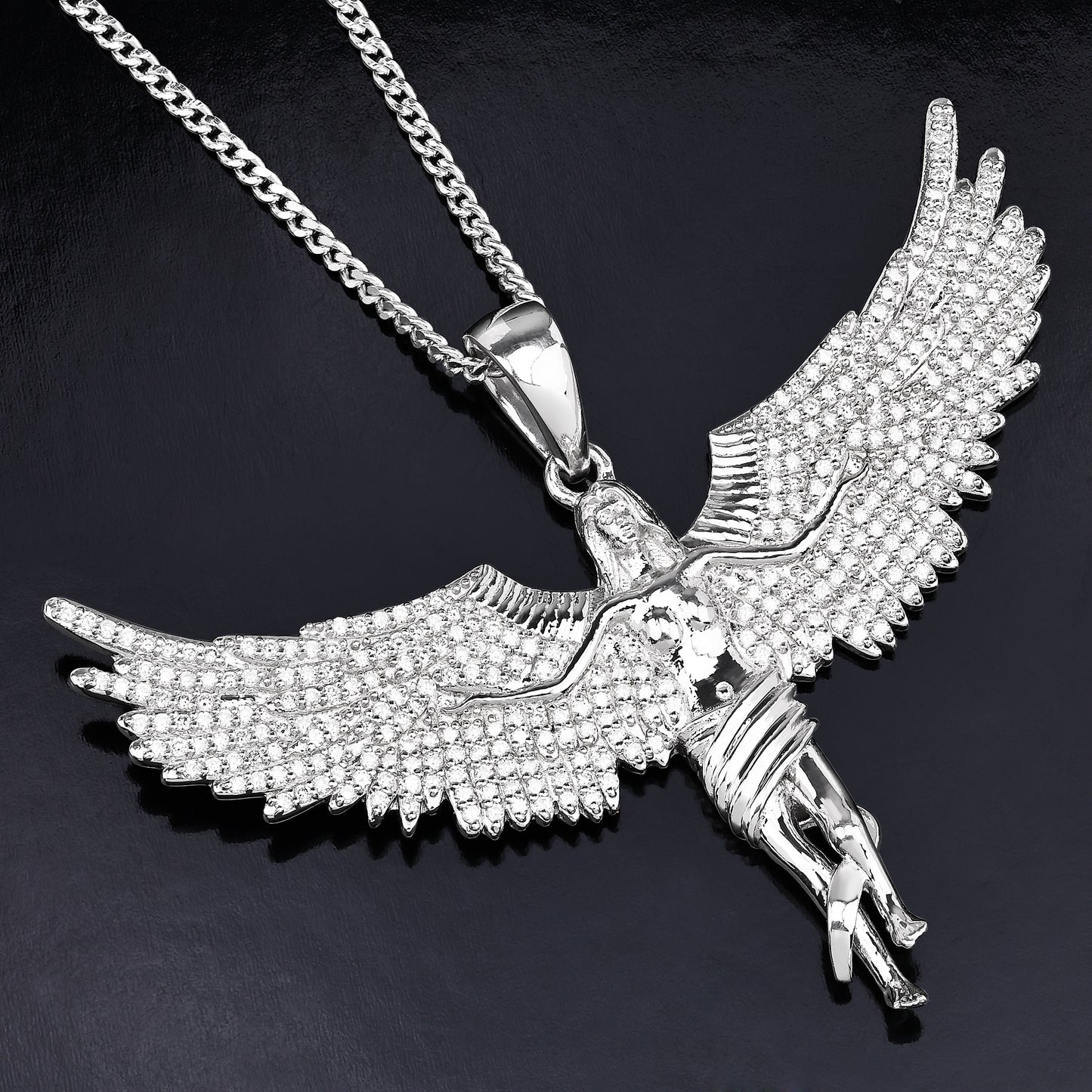 Soaring Angel Wings Pendant