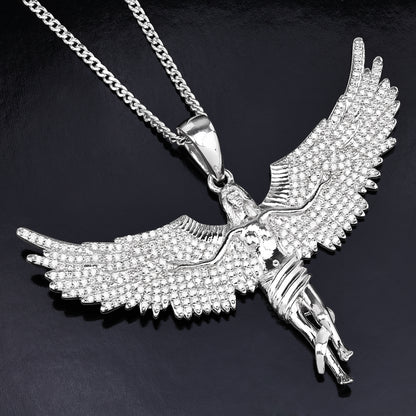 Soaring Angel Wings Pendant