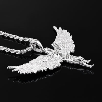 Soaring Angel Wings Pendant