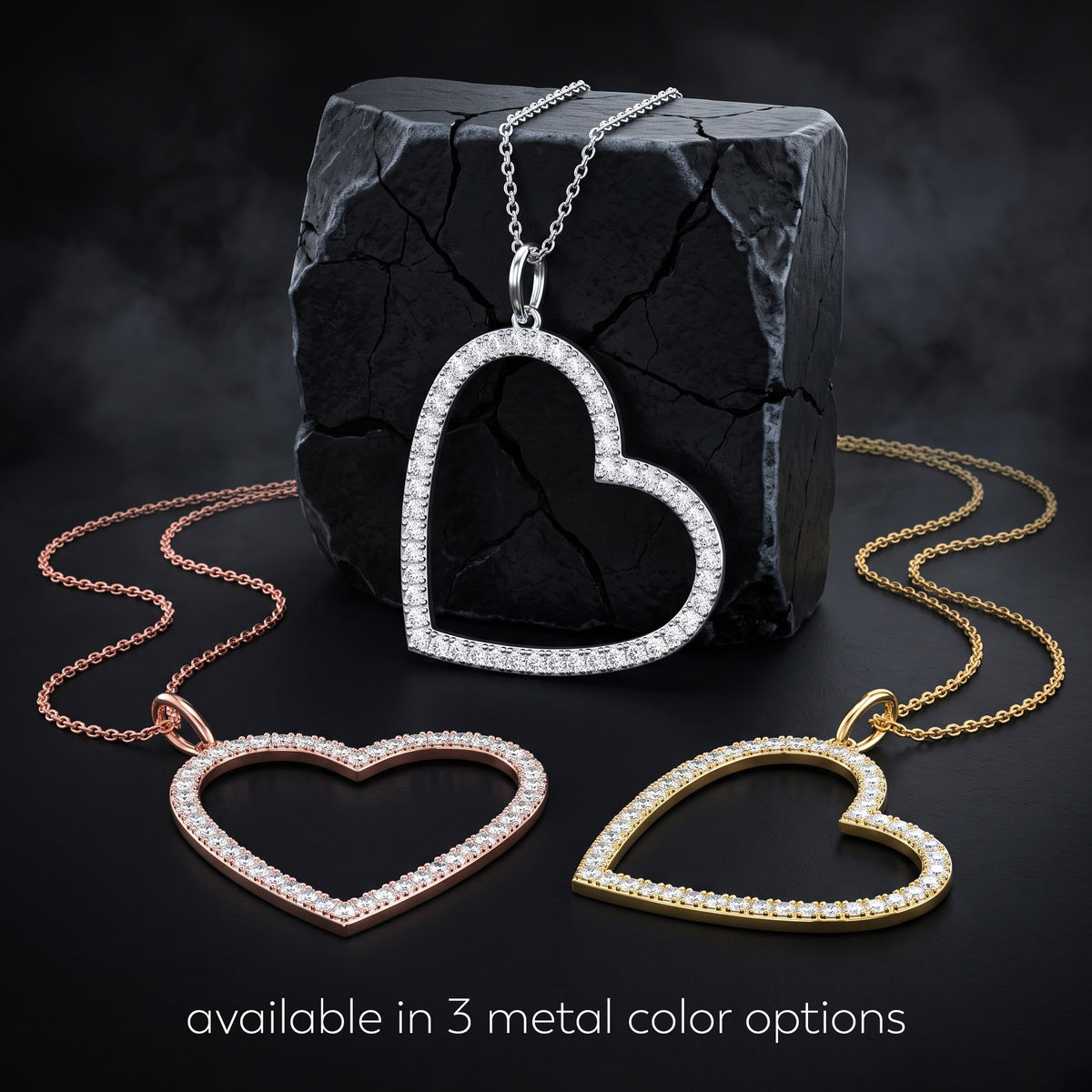 Tilted Heart Pendant
